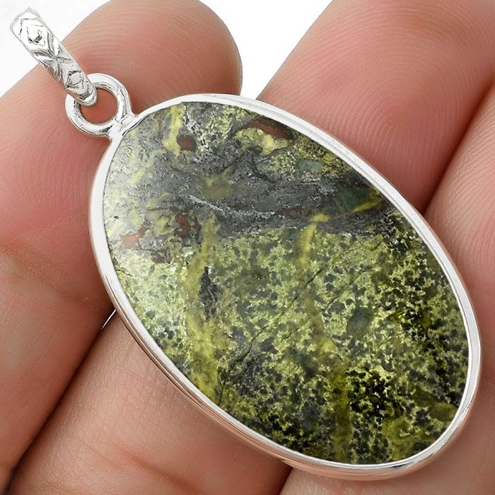 Dragon Blood Stone - South Africa Pendant SDP118268 P-1001, 20x33 mm