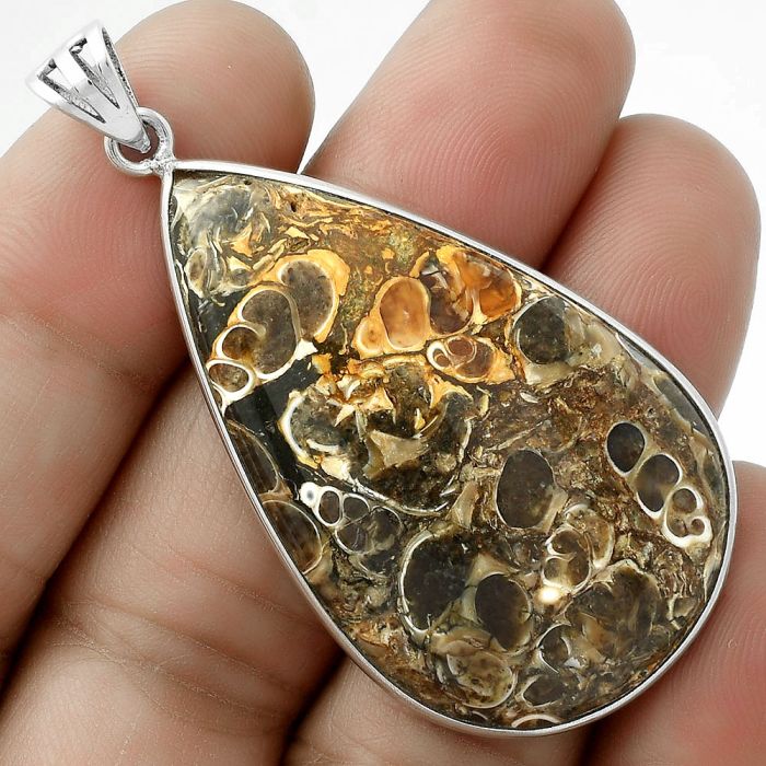 Natural Turtella Jasper - USA Pendant SDP118337 P-1001, 26x43 mm