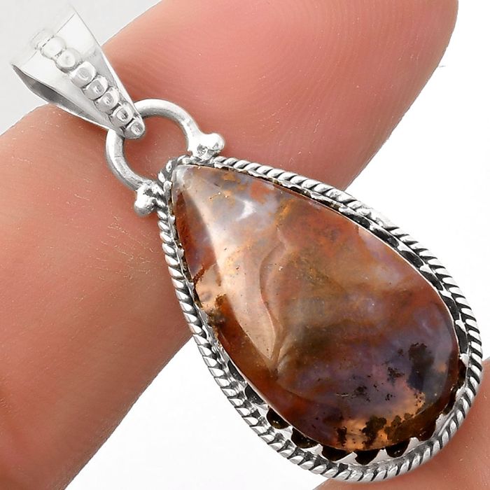 Natural Rare Cady Mountain Agate Pendant SDP118706 P-1515, 14x24 mm