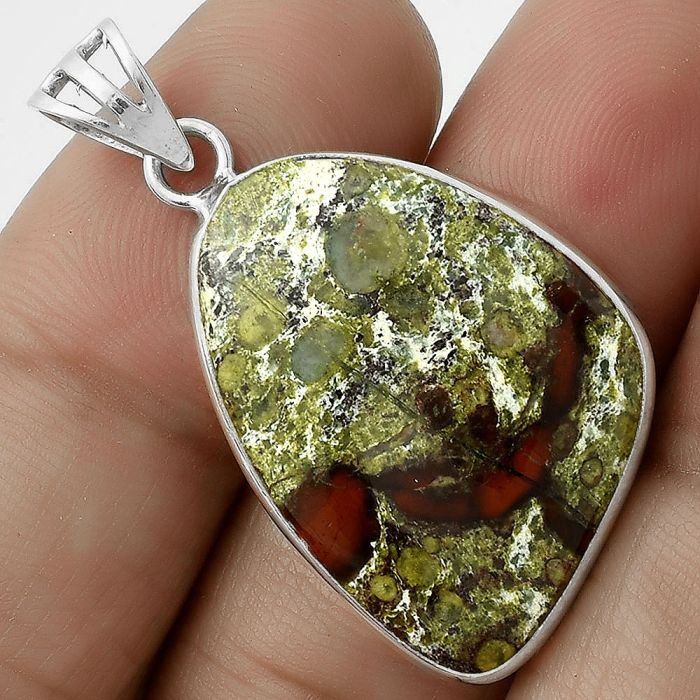 Dragon Blood Stone - South Africa Pendant SDP119339 P-1001, 19x26 mm