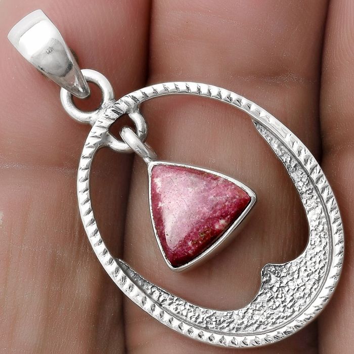 Natural Pink Thulite - Norway Pendant SDP119607 P-1629, 9x9 mm