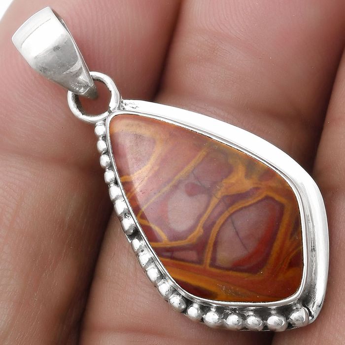 Natural Noreena Jasper Pendant SDP119762 P-1326, 13x22 mm