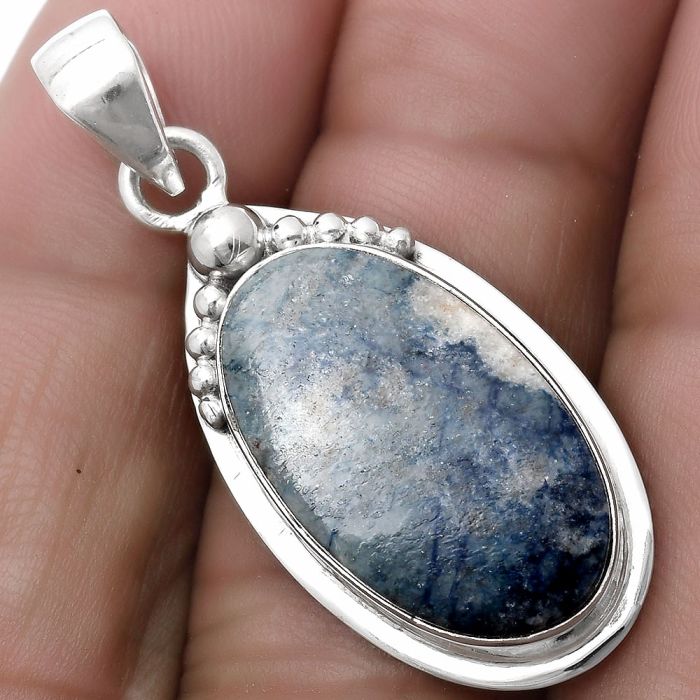 Natural Blue Scheelite - Turkey Pendant SDP119788 P-1350, 13x22 mm