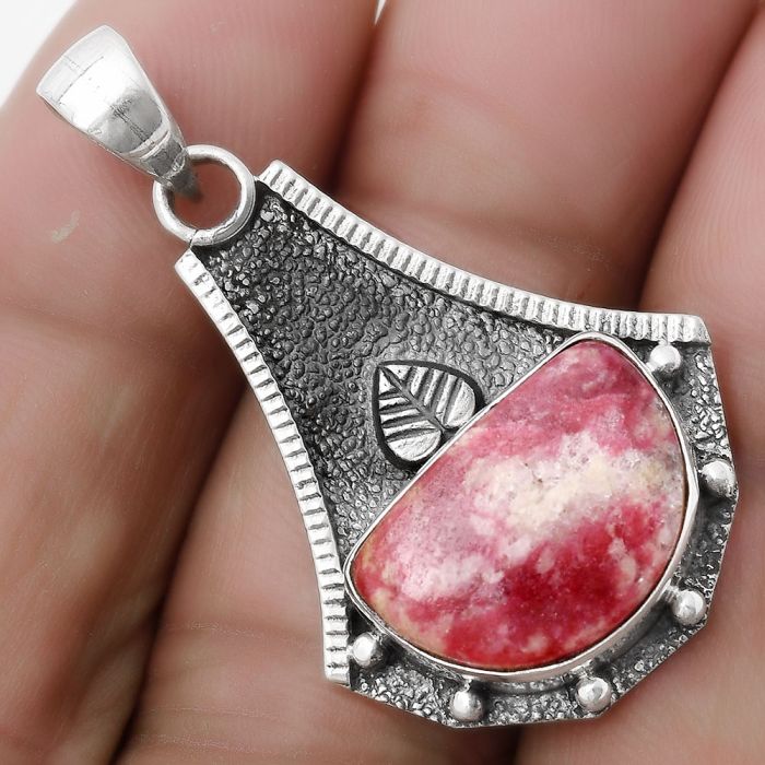 Natural Pink Thulite - Norway Pendant SDP120041 P-1715, 11x16 mm