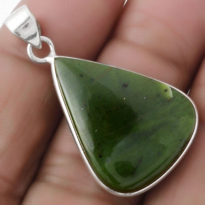 Natural Chrome Chalcedony Pendant SDP120116 P-1001, 20x26 mm