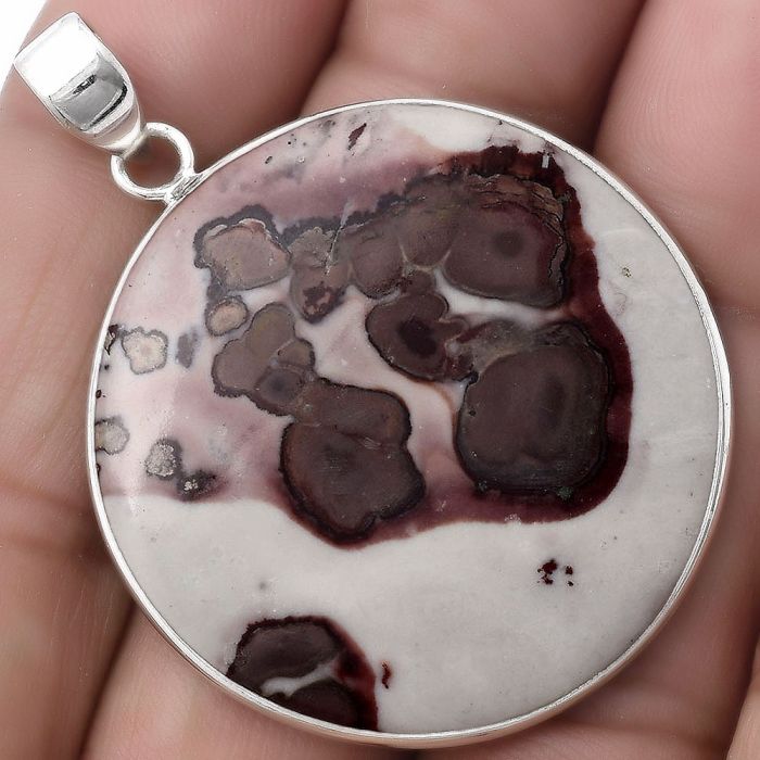 Natural Coffee Bean Jasper Pendant SDP120218 P-1001, 34x34 mm