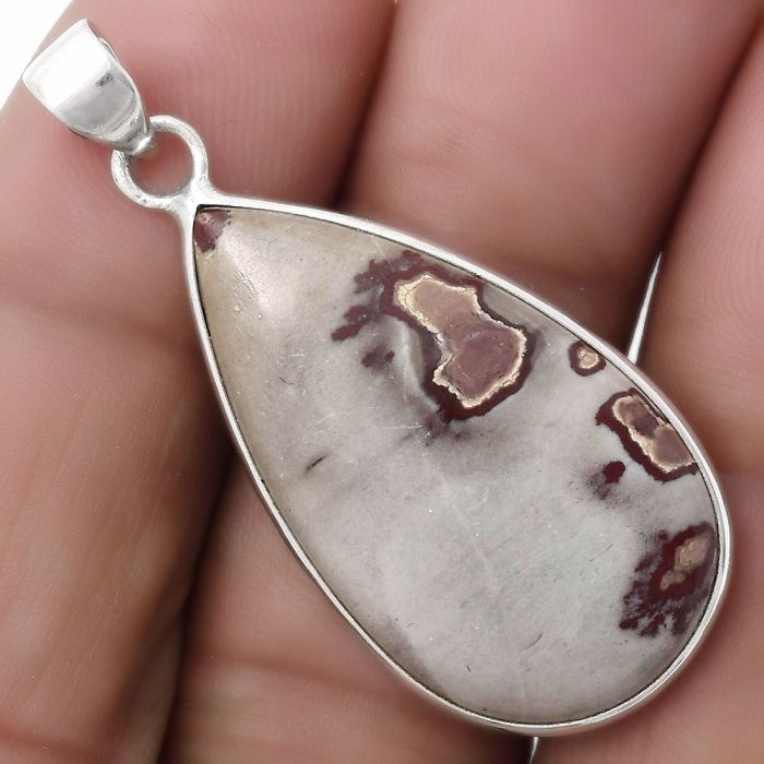 Natural Coffee Bean Jasper Pendant SDP120269 P-1001, 18x30 mm