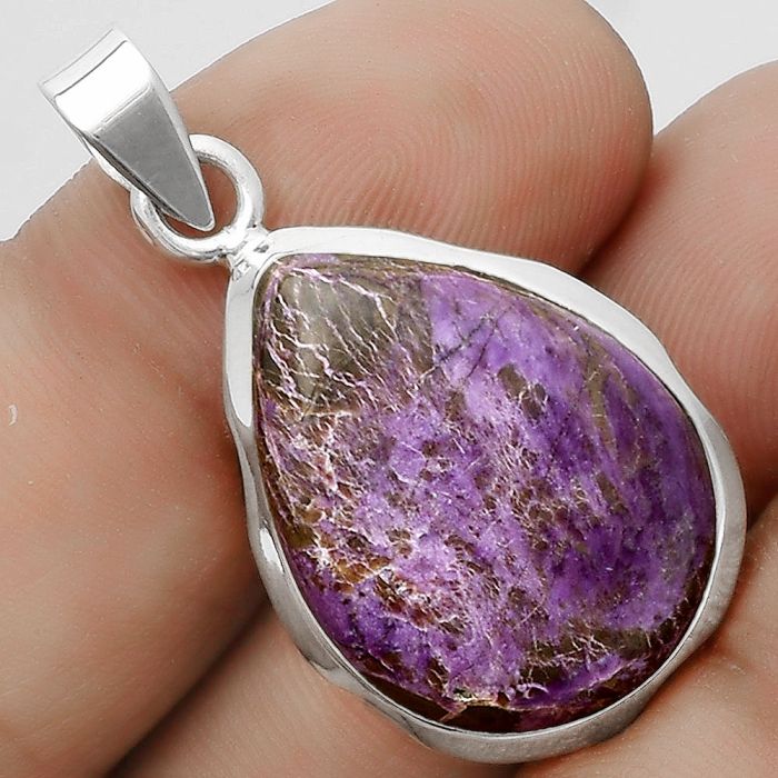 Natural Purpurite - South Africa Pendant SDP120467 P-1110, 17x23 mm