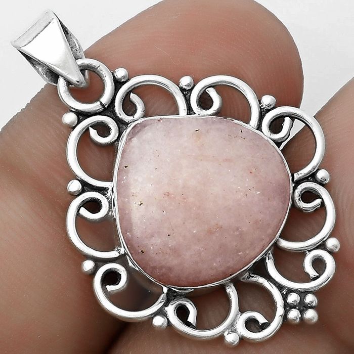 Natural Pink Scolecite Pendant SDP121253 P-1699, 15x15 mm