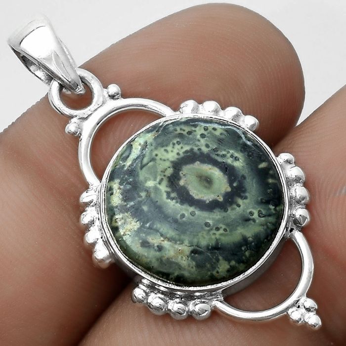 Natural Star Galaxy Jasper Pendant SDP121371 P-1639, 15x15 mm