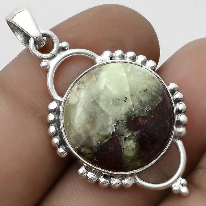 Natural Russian Eudialyte Pendant SDP121377 P-1639, 18x18 mm