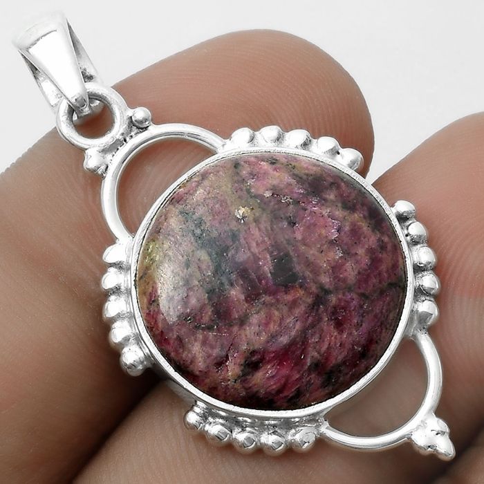 Natural Russian Eudialyte Pendant SDP121378 P-1639, 18x18 mm