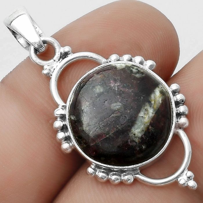 Natural Russian Eudialyte Pendant SDP121386 P-1639, 16x16 mm