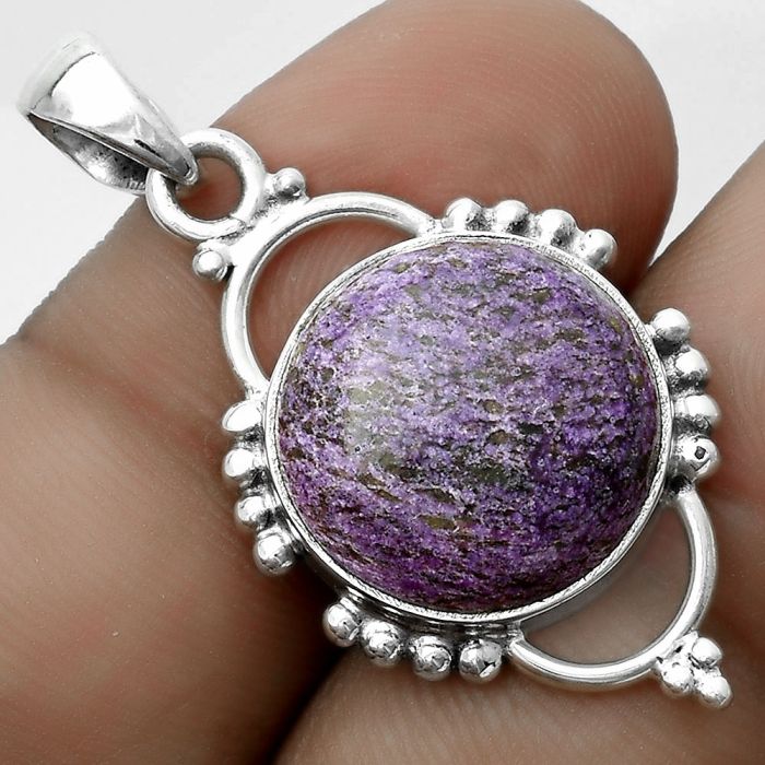 Natural Purpurite - South Africa Pendant SDP121390 P-1639, 15x15 mm