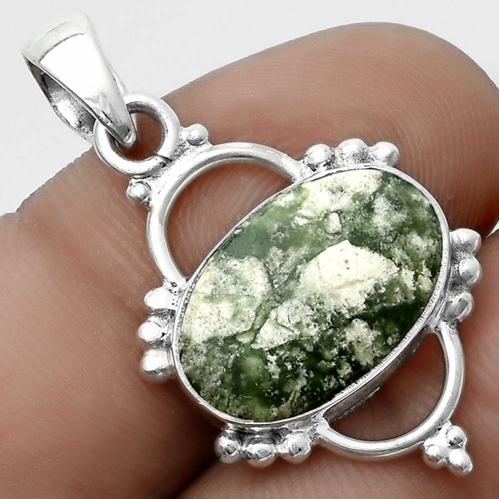 Natural Utah Variscite Pendant SDP121412 P-1639, 11x16 mm