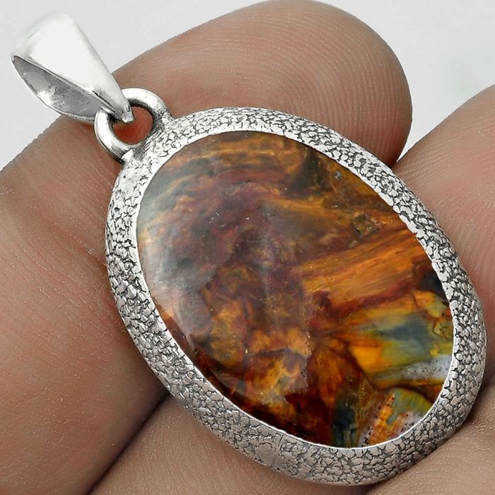 Natural Pietersite - Namibia Pendant SDP121496 P-1538, 16x23 mm