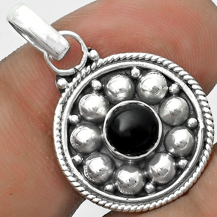 Bali Design - Black Onyx - Brazil Pendant SDP121529 P-1713, 6x6 mm