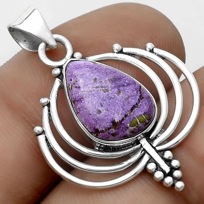 Lotus - Purpurite - South Africa Pendant SDP122382 P-1702, 10x14 mm