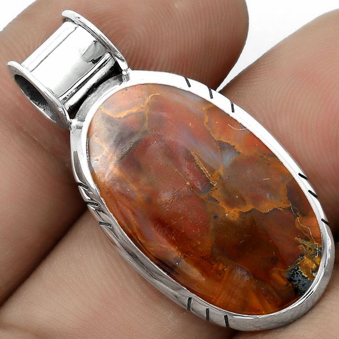 Natural Pietersite - Namibia Pendant SDP122402 P-1154, 15x25 mm