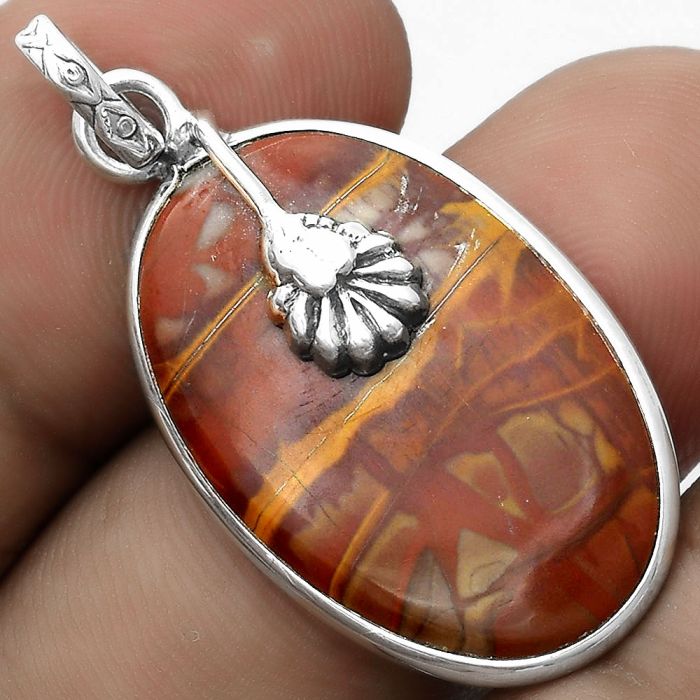 Natural Noreena Jasper Pendant SDP122551 P-1700, 17x27 mm