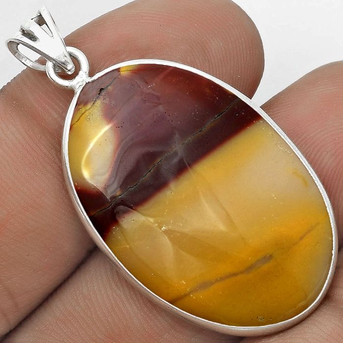 Natural Red Mookaite Pendant SDP122753 P-1001, 20x31 mm