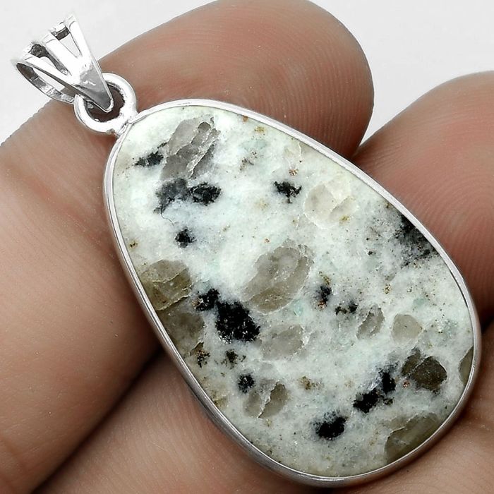 Natural Sesame Jasper Pendant SDP122792 P-1001, 19x30 mm