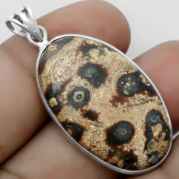 Natural Viper Skin Jasper Pendant SDP122950 P-1001, 20x33 mm