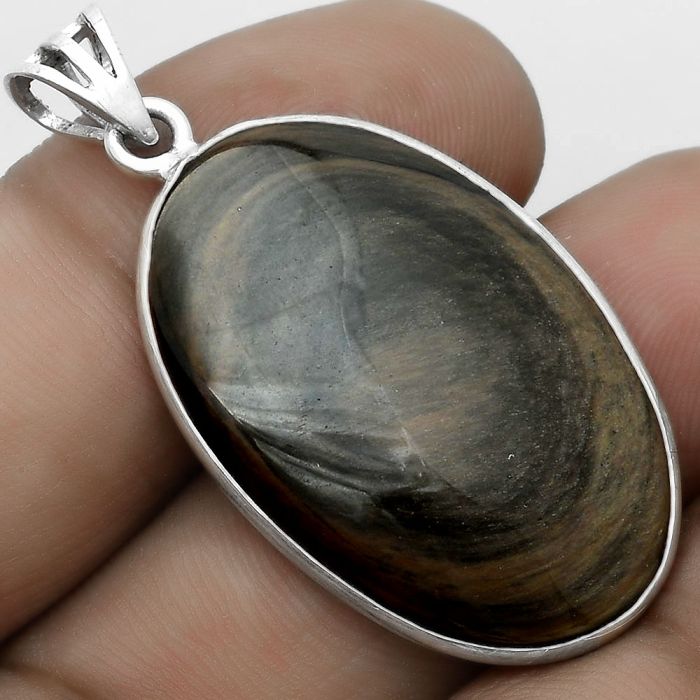 Natural Hypersthene - Canada Pendant SDP122997 P-1001, 20x31 mm