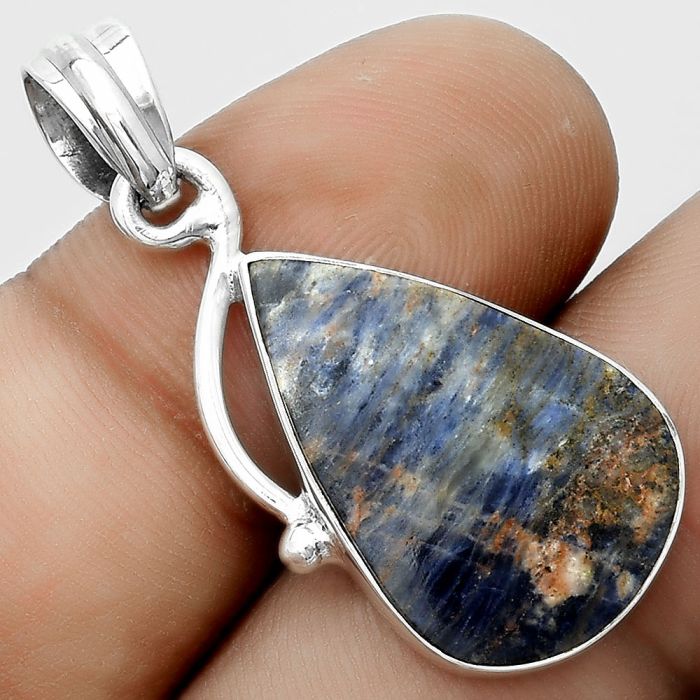 Natural Sodalite Pendant SDP123462 P-1099, 15x23 mm