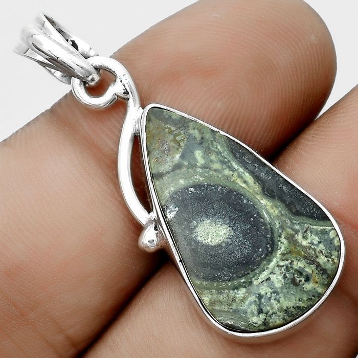 Natural Star Galaxy Jasper Pendant SDP123463 P-1099, 14x24 mm