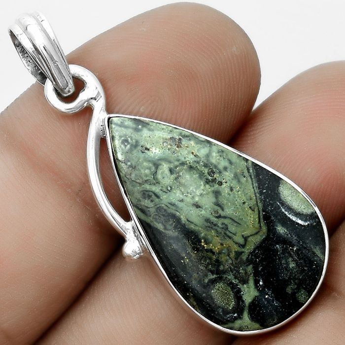 Natural Star Galaxy Jasper Pendant SDP123493 P-1099, 16x27 mm