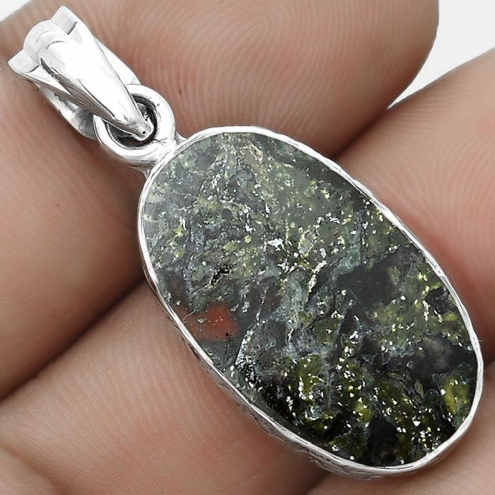 Dragon Blood Stone - South Africa Pendant SDP123537 P-1001, 14x23 mm