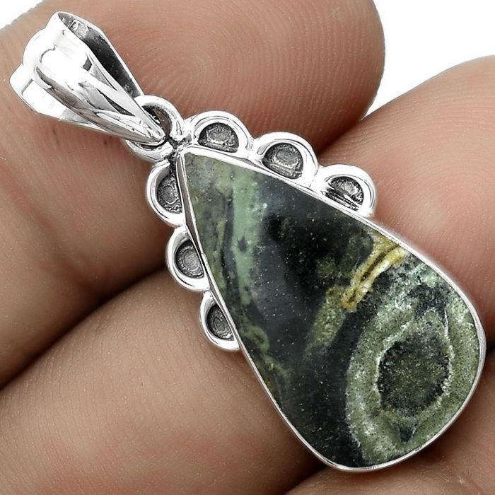 Natural Star Galaxy Jasper Pendant SDP123628 P-1085, 13x22 mm