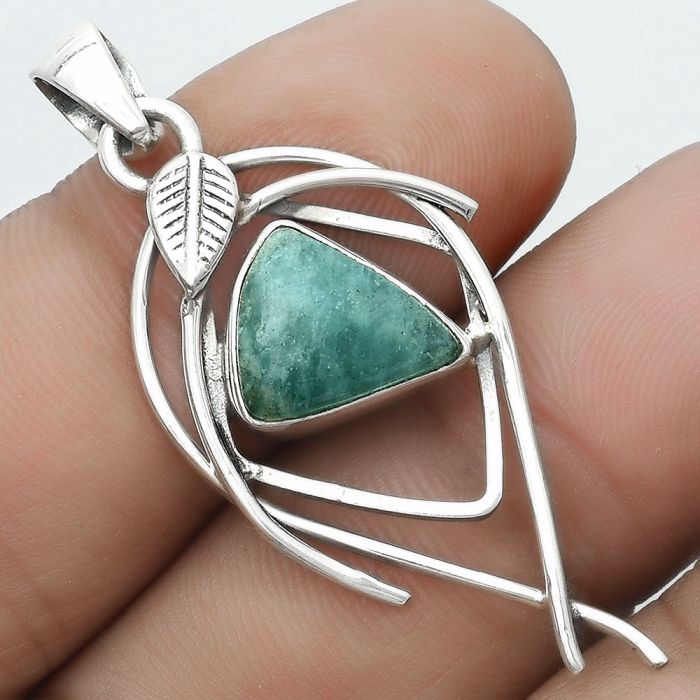 Natural Paraiba Amazonite Pendant SDP123773 P-1504, 10x12 mm