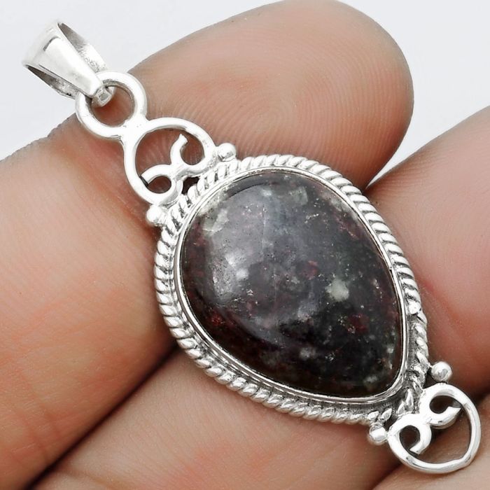 Natural Russian Eudialyte Pendant SDP124076 P-1696, 14x19 mm