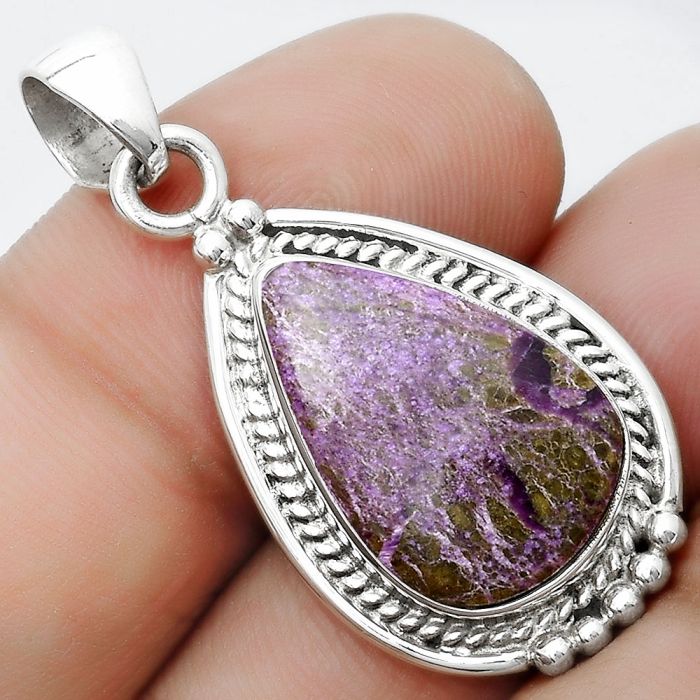 Natural Purpurite - South Africa Pendant SDP124360 P-1511, 13x19 mm