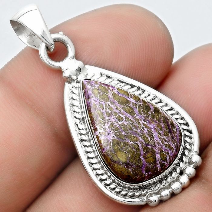 Natural Purpurite - South Africa Pendant SDP124364 P-1511, 12x18 mm