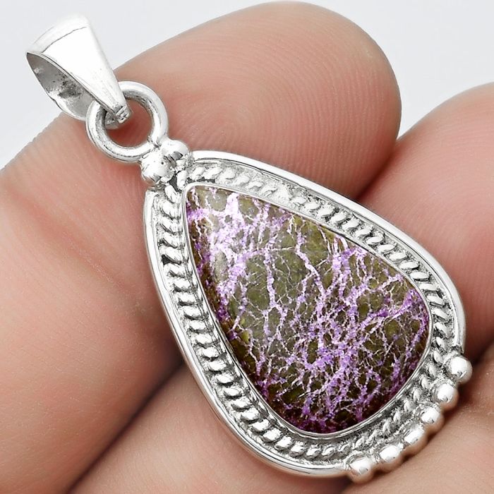 Natural Purpurite - South Africa Pendant SDP124390 P-1511, 12x19 mm