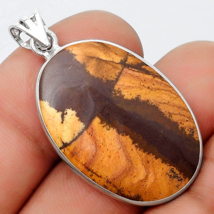 Natural Outback Jasper Pendant SDP124882 P-1001, 20x29 mm