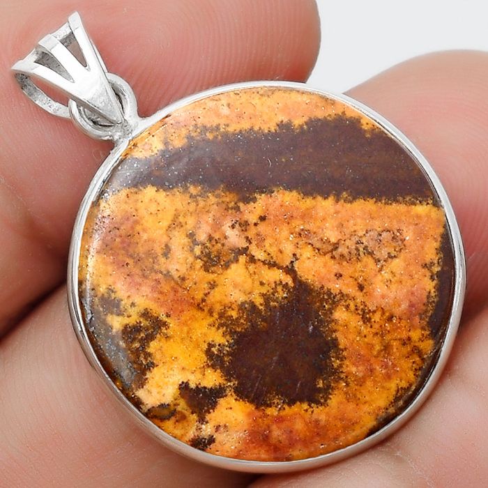 Natural Outback Jasper Pendant SDP124971 P-1001, 24x24 mm