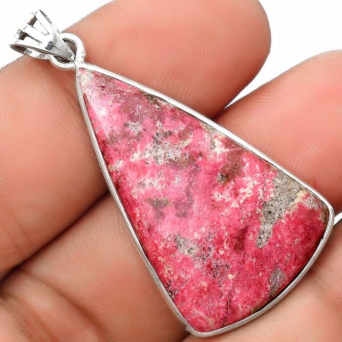 Natural Pink Thulite - Norway Pendant SDP125698 P-1001, 21x38 mm