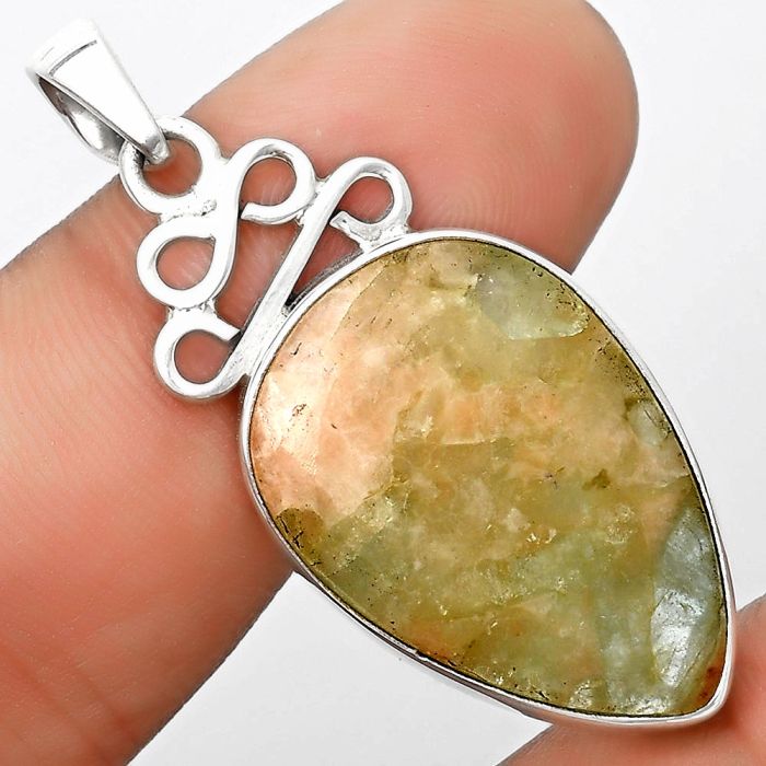 Natural Golden Seraphinite Pendant SDP125978 P-1554, 18x26 mm