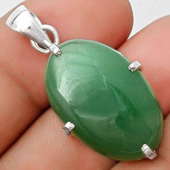 Natural Green Aventurine Pendant SDP126134 P-1013, 16x24 mm