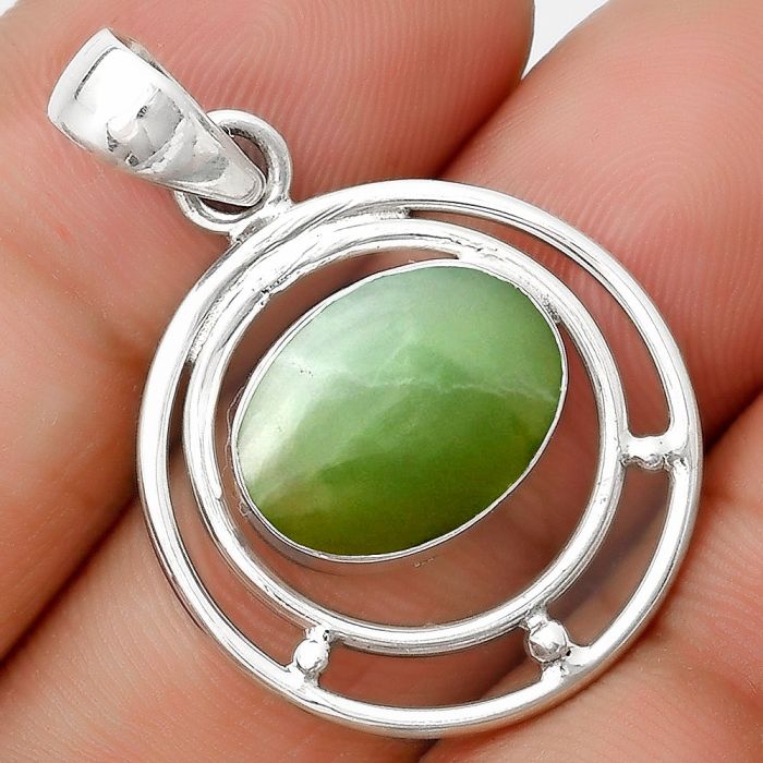 Natural Boulder Chrysoprase - Australia Pendant SDP126182 P-1712, 10x14 mm