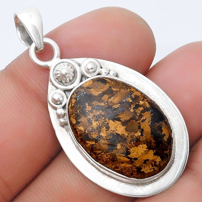 Natural Bronzite Pendant SDP126948 P-1350, 15x21 mm