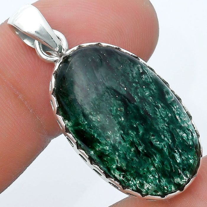 Natural Green Aventurine Pendant SDP127076 P-1637, 16x25 mm