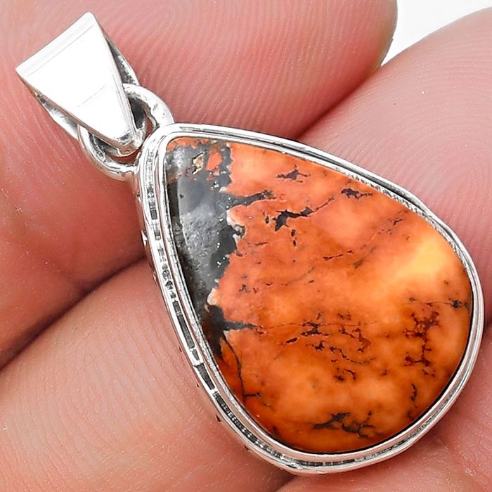 Natural Maligano Jasper - Indonesia Pendant SDP127229 P-1134, 14x19 mm