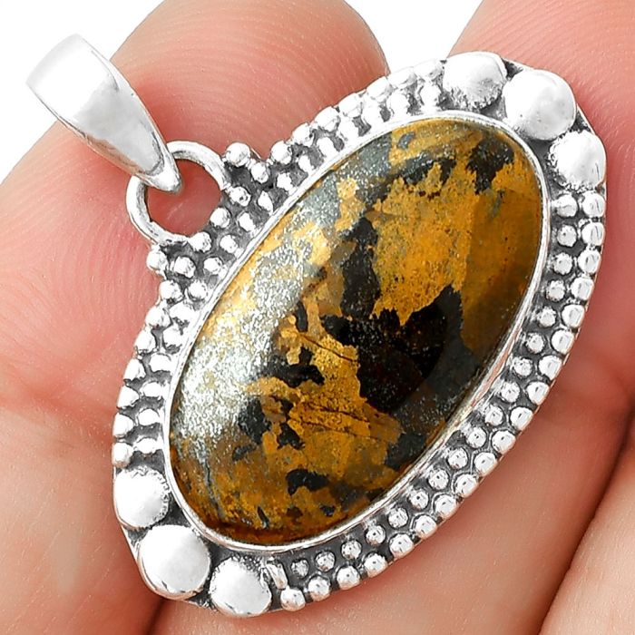 Natural Bronzite Pendant SDP127335 P-1677, 12x23 mm