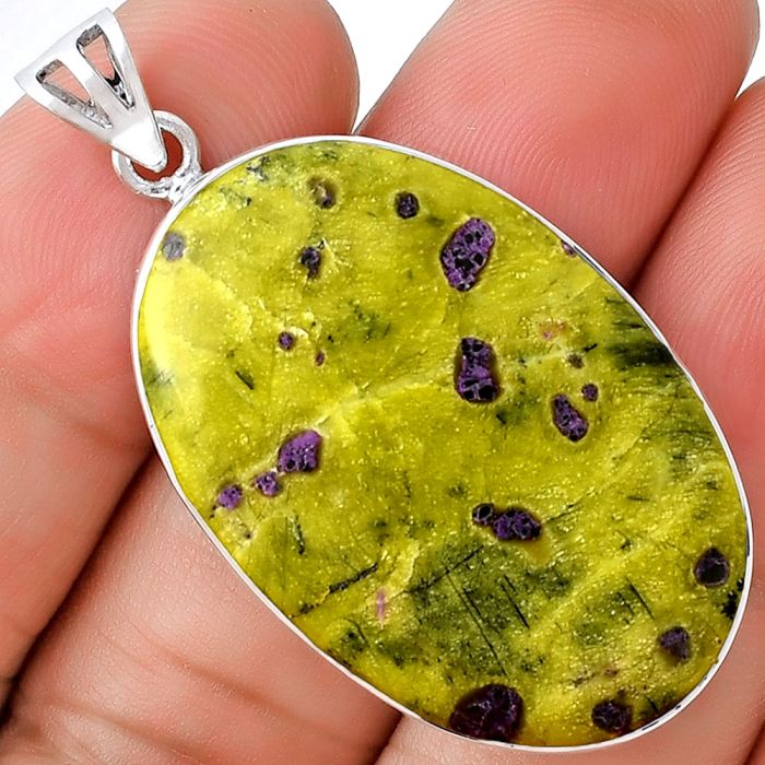 Natural Stichtite Pendant SDP128435 P-1001, 23x34 mm