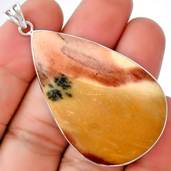 Natural Red Mookaite Pendant SDP128526 P-1001, 30x47 mm